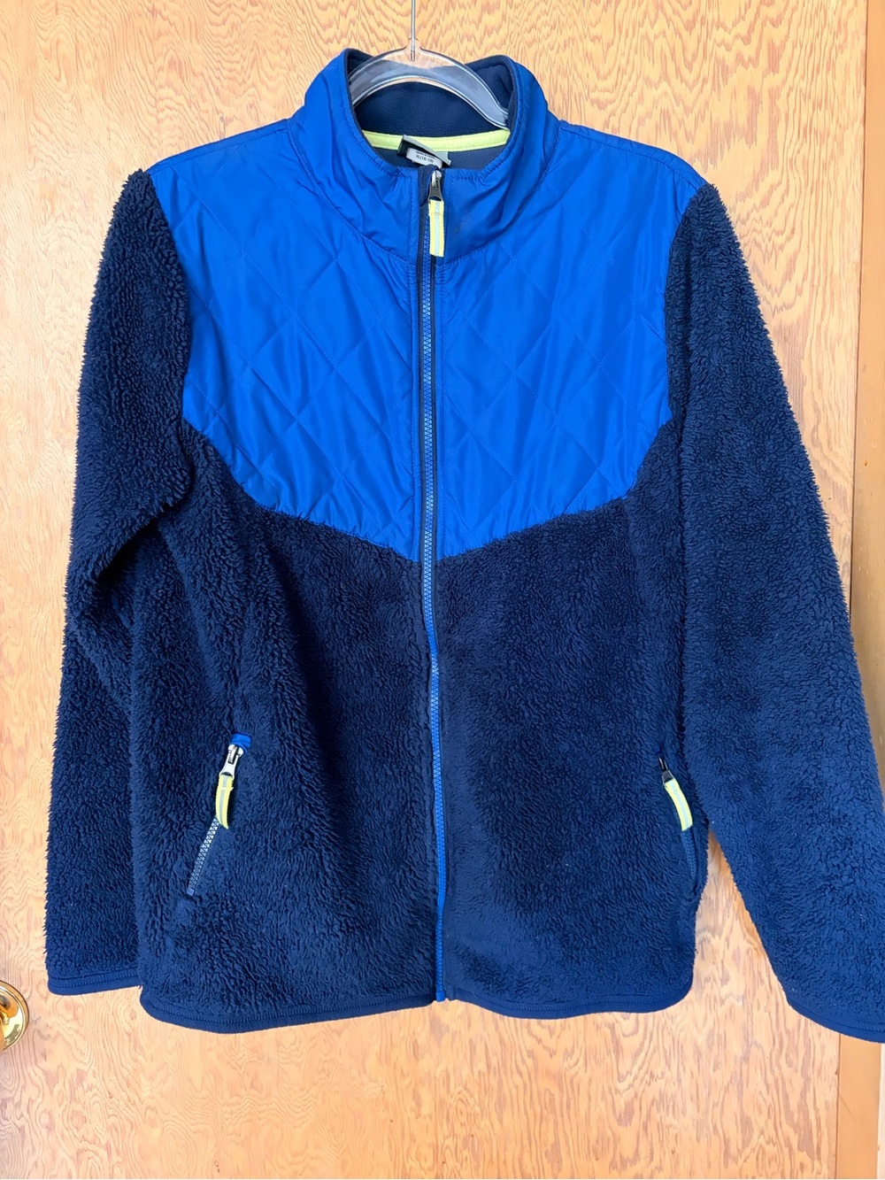 Champion Navy and Royal Blue Kids Quilted Yoke Cozy Jacket